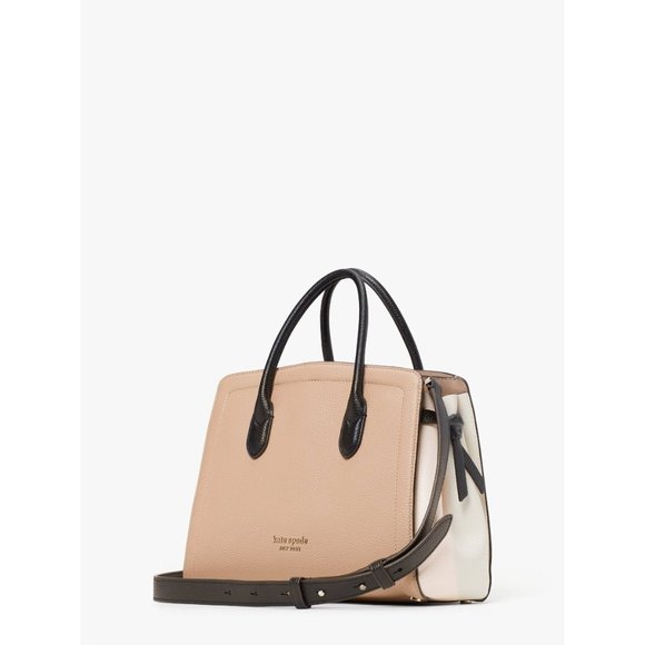 kate spade Handbags - New Kate Spade Knott Colorblocked Pebble Leather Medium Satchel Leather Multi